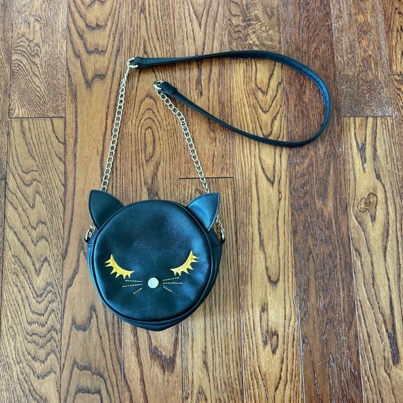 Olivia Miller Cat Kitten Kitty Purse Handbag Crossbody Chain Strap Whimsy Goth - Picture 1 of 10